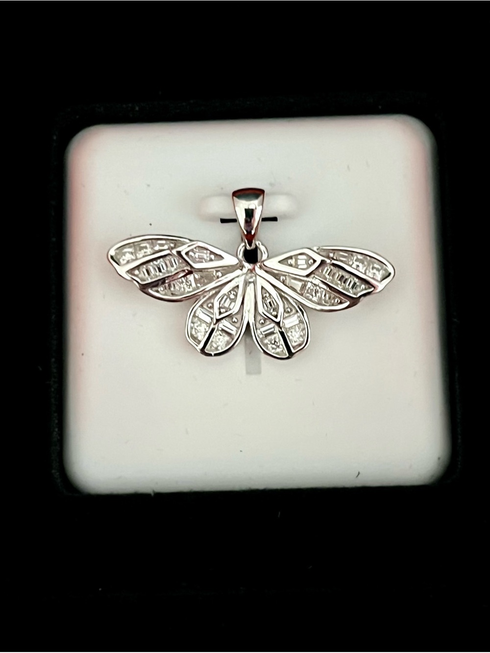 🆕 Moth / Butterfly Sterling Silver & 2ctwt Moissanite $400 retail